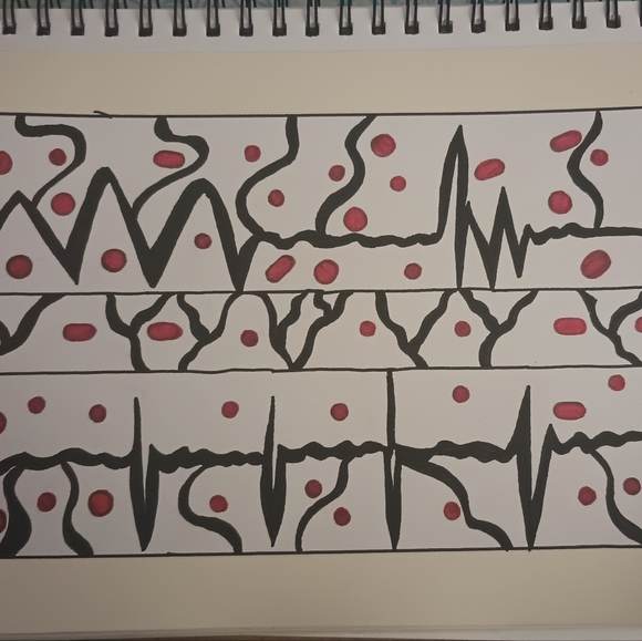 9"x12" sketch abstract wall art - Picture 1 of 12